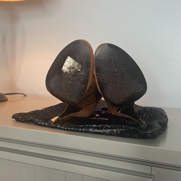 BABY PHAT authentic Size :7 1/2 Brown Suede Boots With Dust Bag No Box #Y2K - Picture 5 of 5